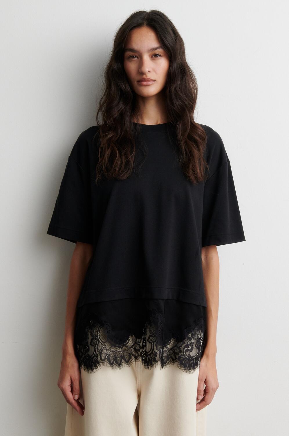 Vaccara blonde t-shirt - sort